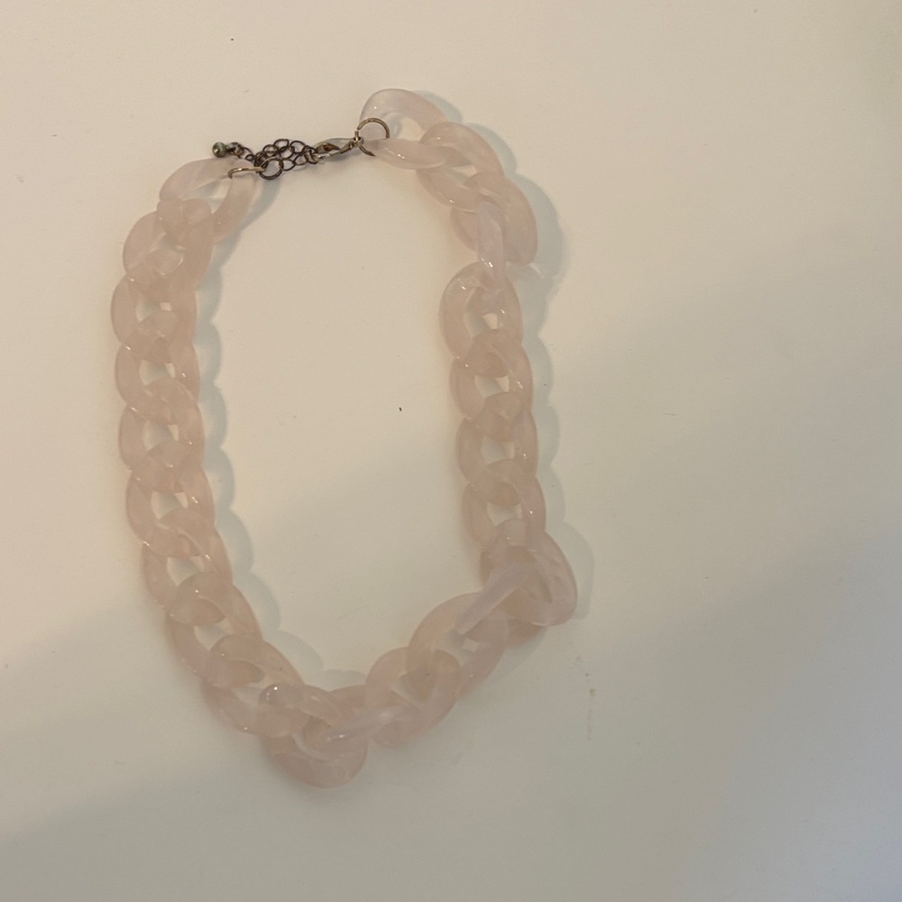Elegant Pink Chain Necklace